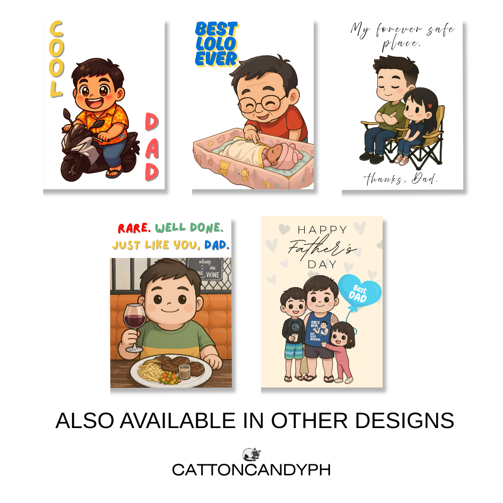 Happy Father's Day Greeting Card (My forever safe place. thanks, Dad.) with Envelope