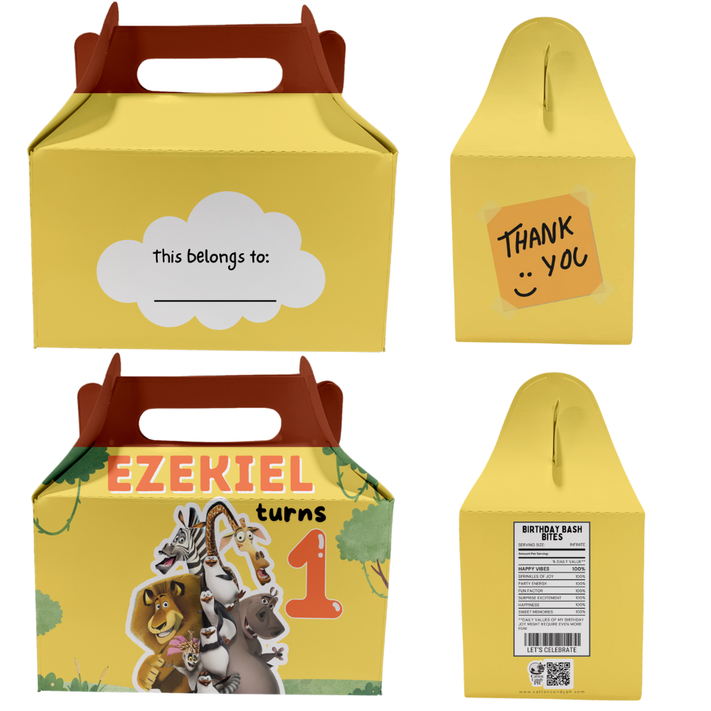 Birthday Gable | Donut | Munchkin | Gift Favor Party Loot Box