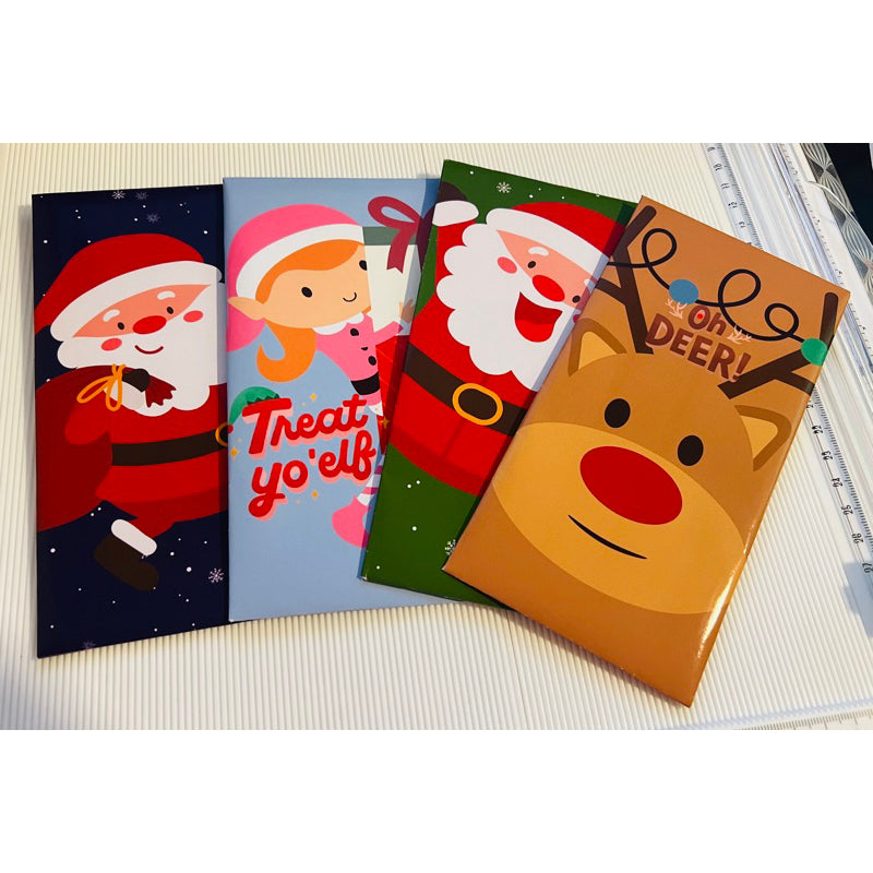 Christmas-Themed Long Angpao Money Envelope: Festive Cash Gift Holder for Holiday Giving