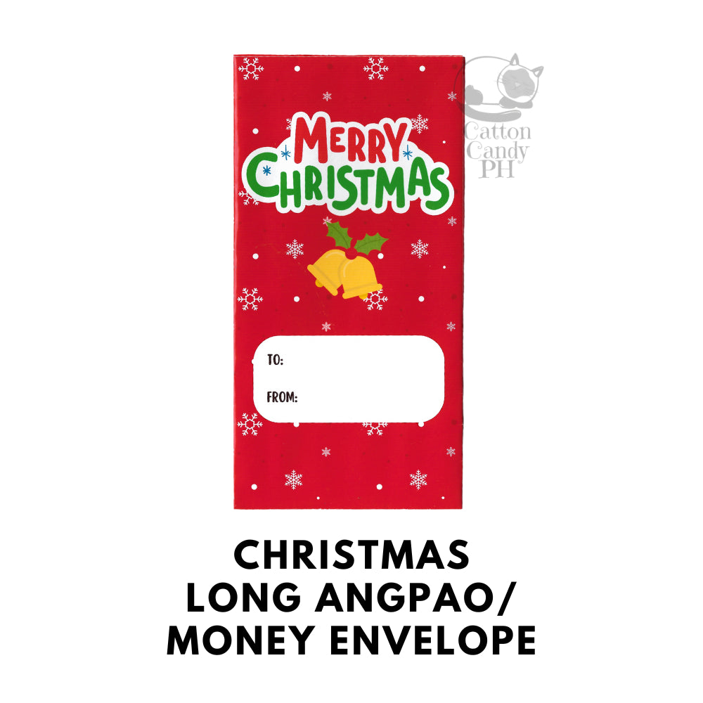 Christmas-Themed Long Angpao Money Envelope: Festive Cash Gift Holder for Holiday Giving