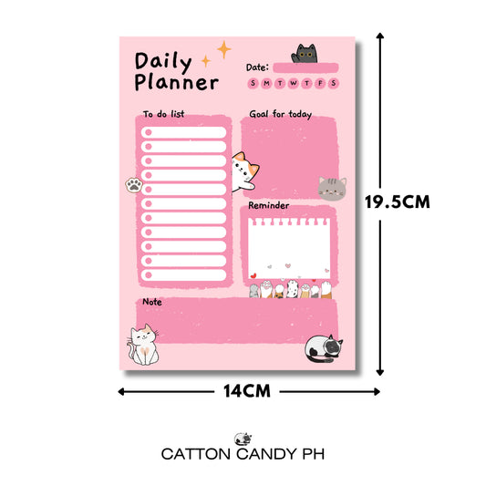 Cat Design Daily Planner Notepad
