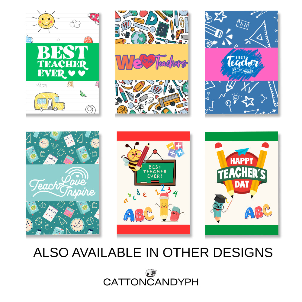 Happy Teacher's Day Greeting Card (Nurture, Educate, Empower. Happy Teacher’s Day!) with Envelope