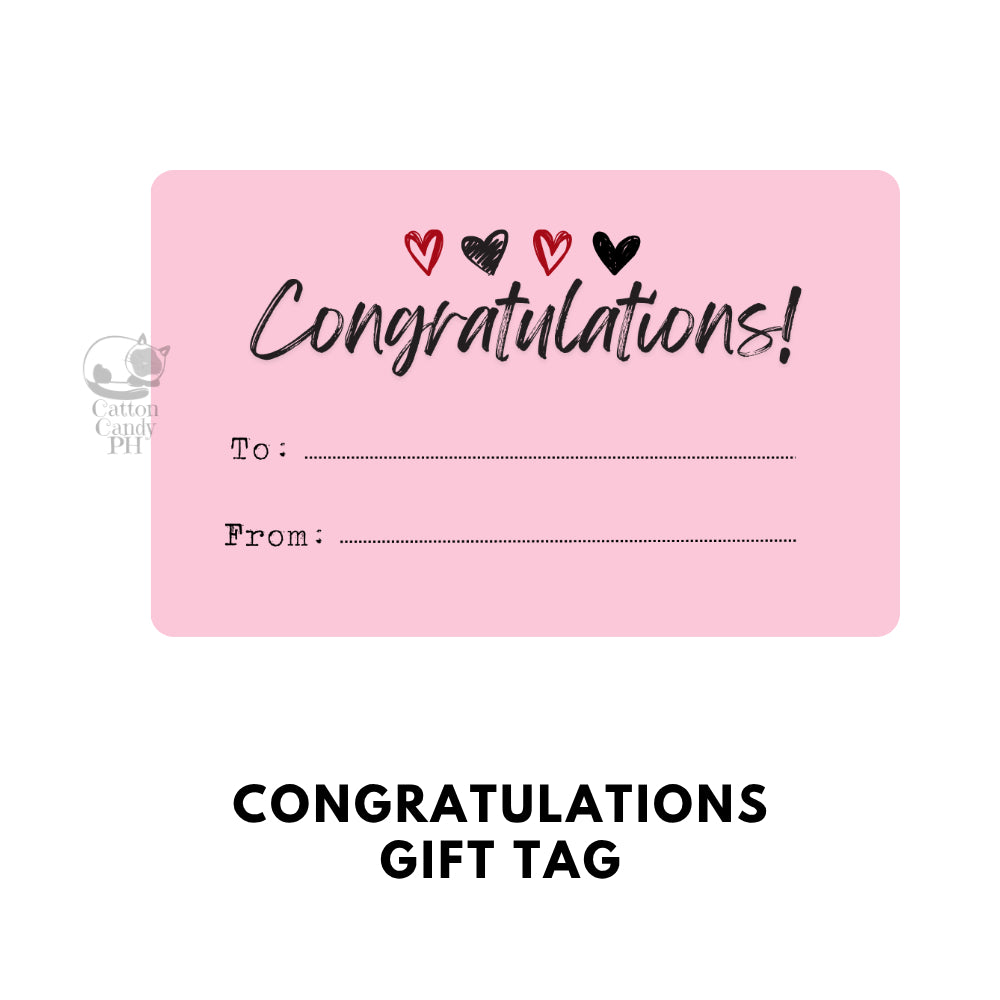 Conratulations Gift Tags | Card 10 pcs per pack