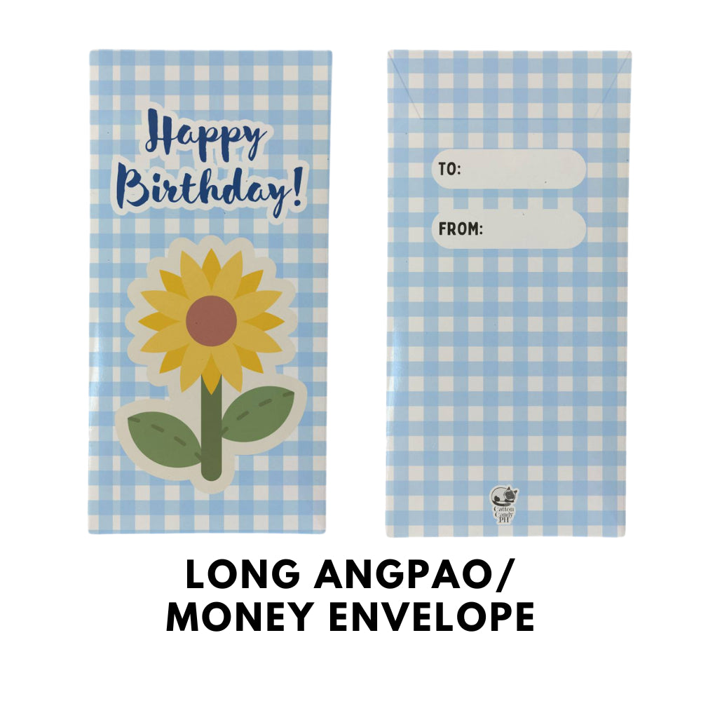Birthday Long Angpao Money Envelope: Festive Cash Gift Holder