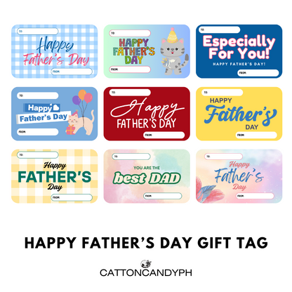 Happy Father's Day Gift Tags | Card 10 pcs per pack