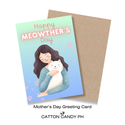 Happy Meowther's Day (Furmom) Greeting Card with Envelope