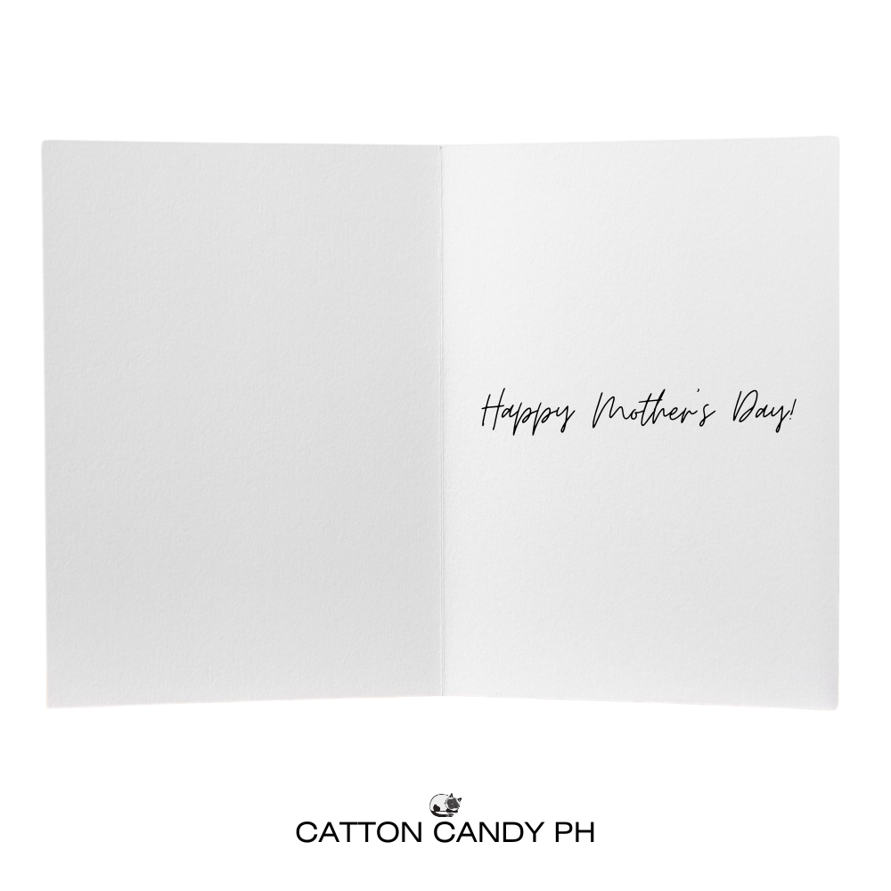 Happy Mother's Day Greeting Card (Powered By Coffee and Mom) with Envelope