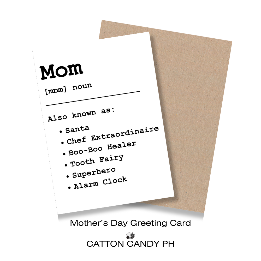 Happy Mother's Day Minimalist Greeting Card (Mom Also Known As) with Envelope
