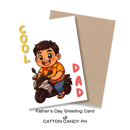 Happy Father's Day Greeting Card (Cool Dad) with Envelope