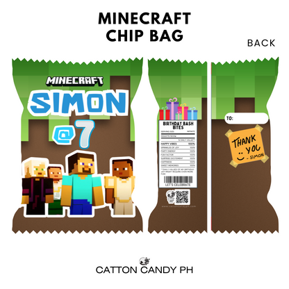 Personalized Birthday Loot Bag Party Favor Souvenir Chip Bag