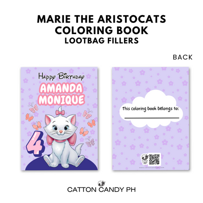 Personalized coloring book loot bag fillers Party favors Birthday Souvenirs
