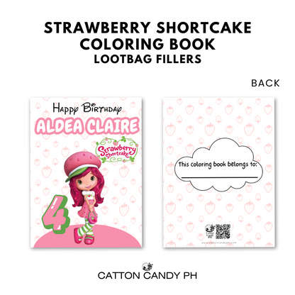 Personalized coloring book loot bag fillers Party favors Birthday Souvenirs
