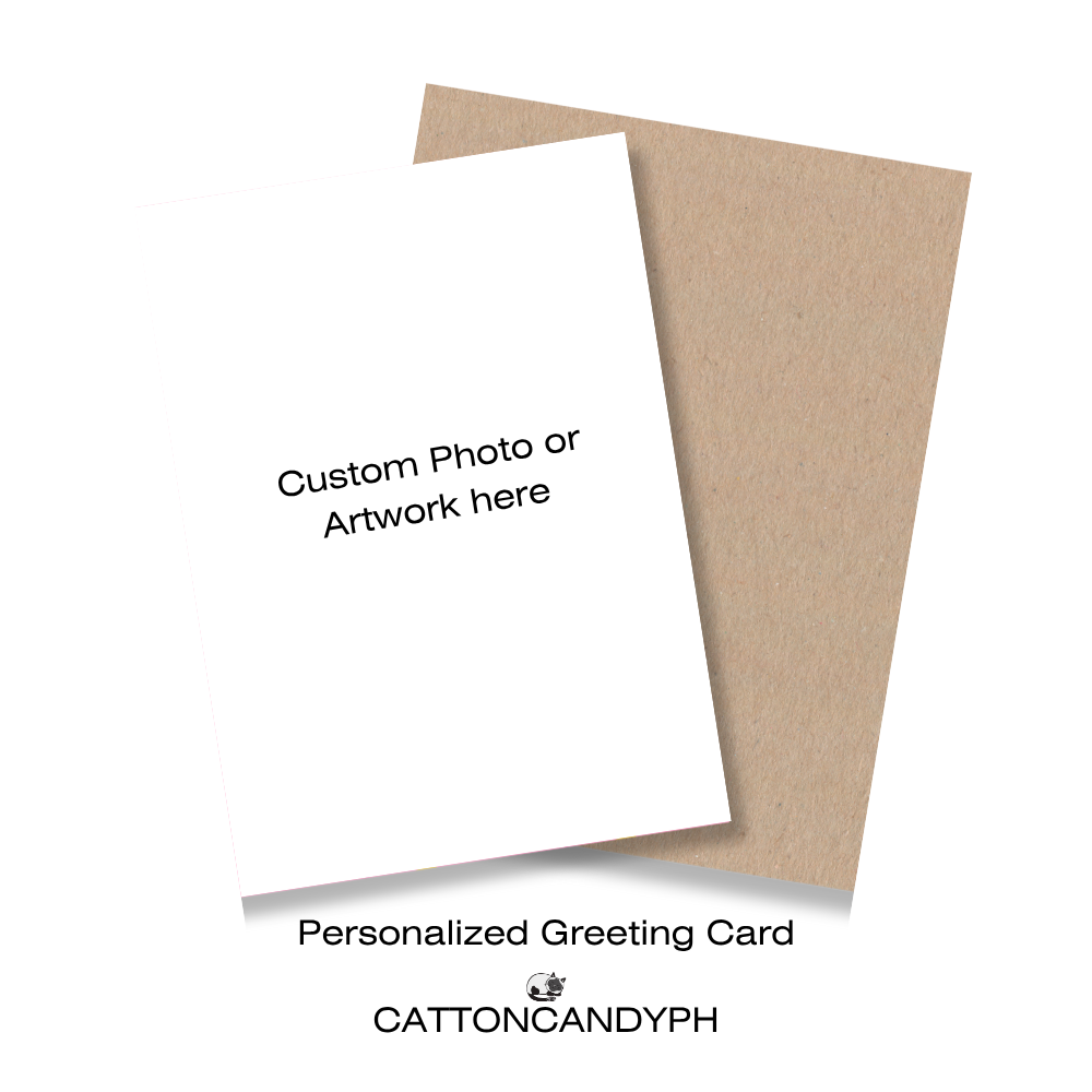 Personalized Greeting Card – Custom Photo or Drawing on Front