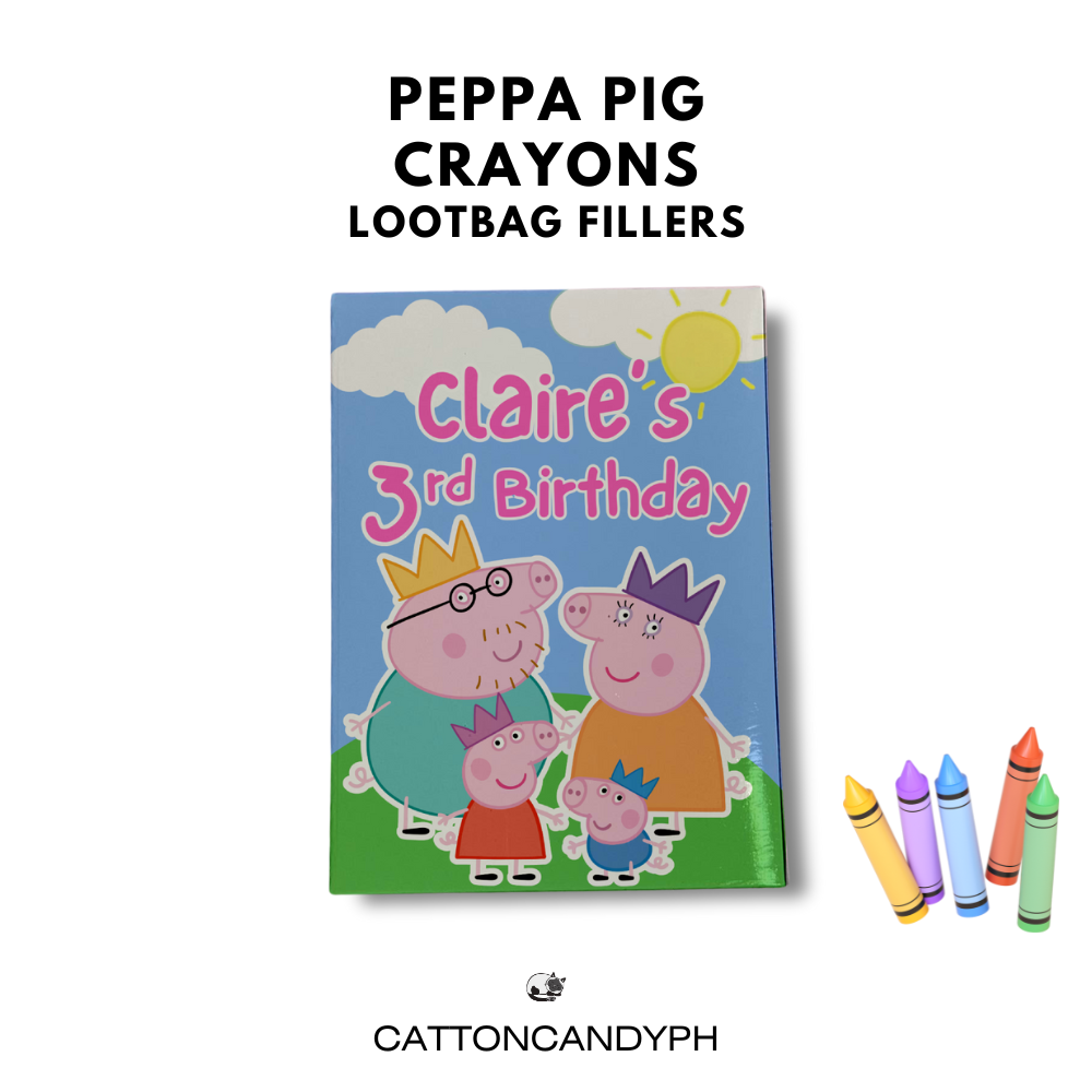 Personalized Crayons Birthday Loot bag fillers Party Souvenir