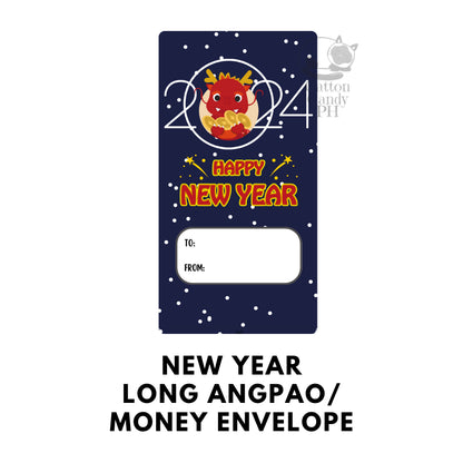 2026 New Year-Themed Long Angpao Money Envelope: Festive Cash Gift Holder for Holiday Giving
