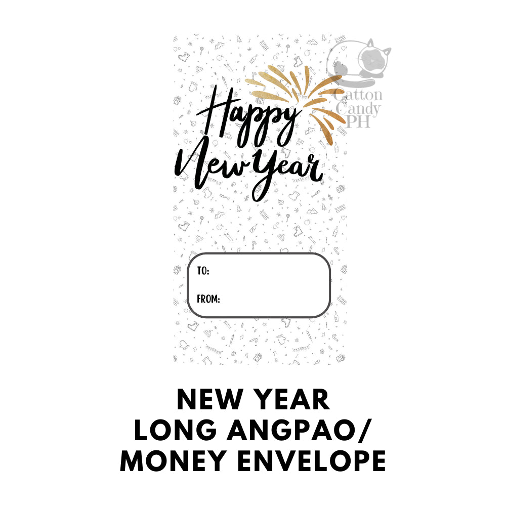 2026 New Year-Themed Long Angpao Money Envelope: Festive Cash Gift Holder for Holiday Giving