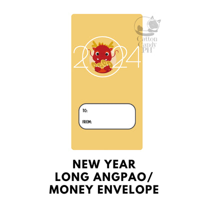 2026 New Year-Themed Long Angpao Money Envelope: Festive Cash Gift Holder for Holiday Giving