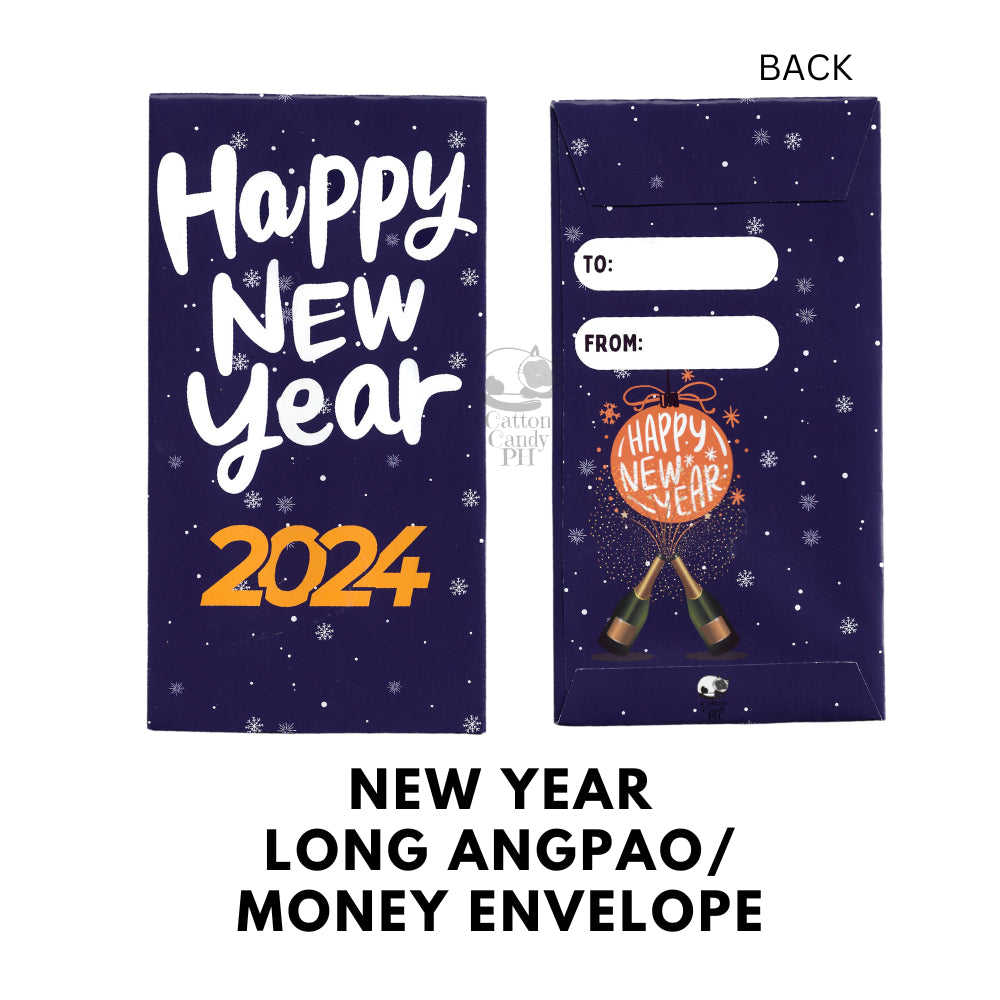 2026 New Year-Themed Long Angpao Money Envelope: Festive Cash Gift Holder for Holiday Giving