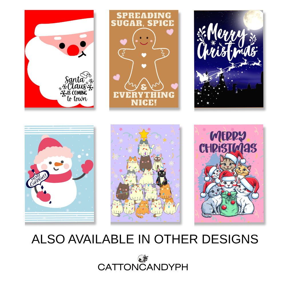 Christmas Greeting Card (Santa's On His Way!) with Envelope