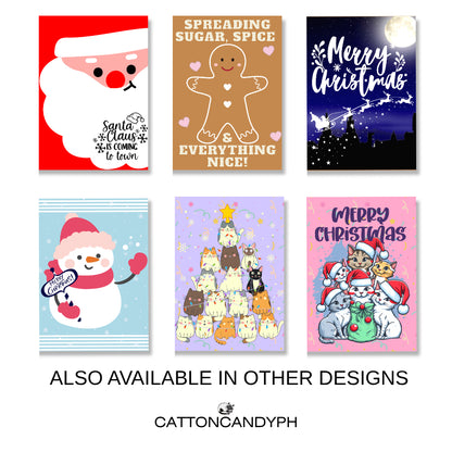 Christmas Greeting Card (Santa's On His Way!) with Envelope