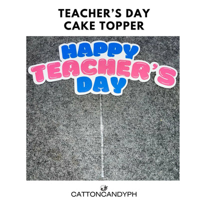 Happy Teacher’s Day Cake Topper – Party Supplies, Cake Decoration, Teacher Appreciation