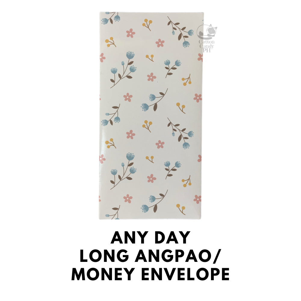 Any Day Long Angpao Money Envelope: Festive Cash Gift Holder