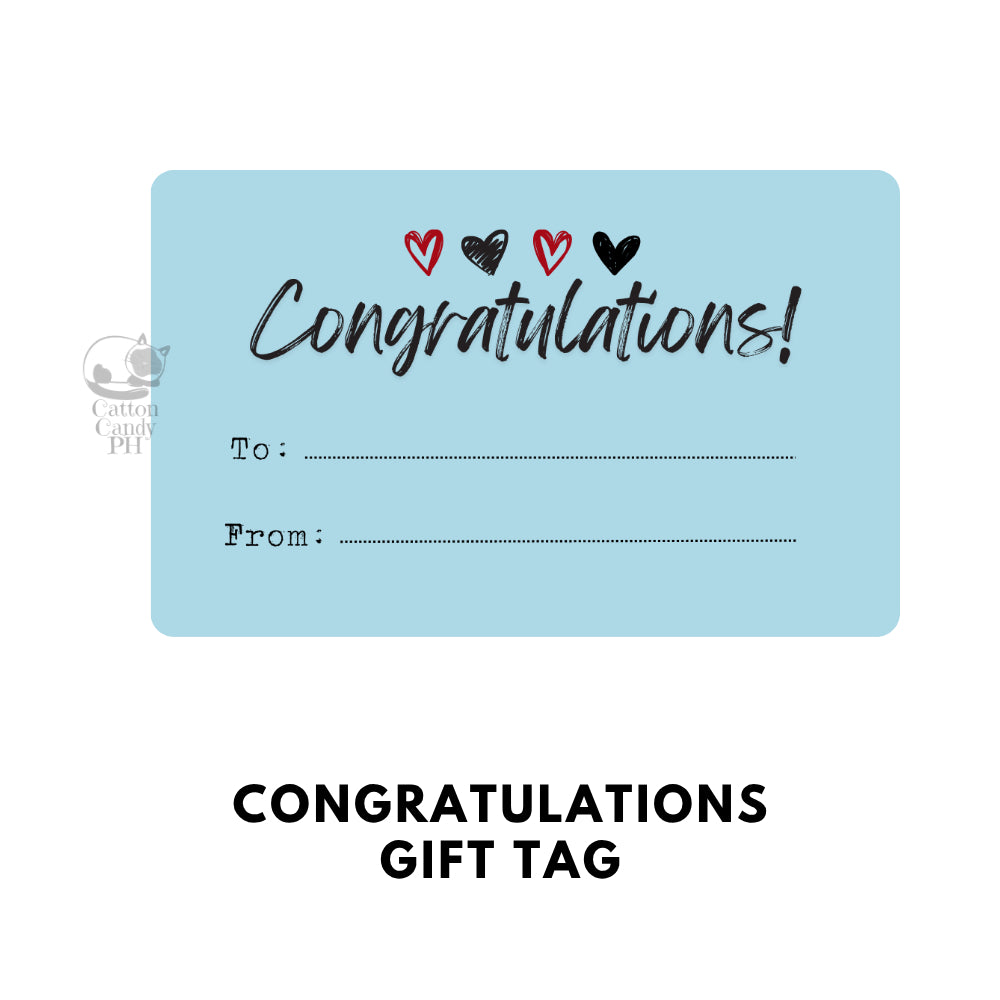 Conratulations Gift Tags | Card 10 pcs per pack