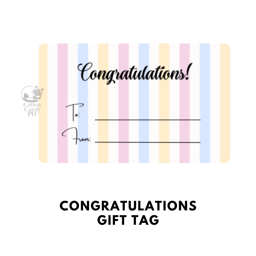 Conratulations Gift Tags | Card 10 pcs per pack