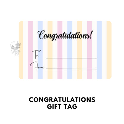Conratulations Gift Tags | Card 10 pcs per pack