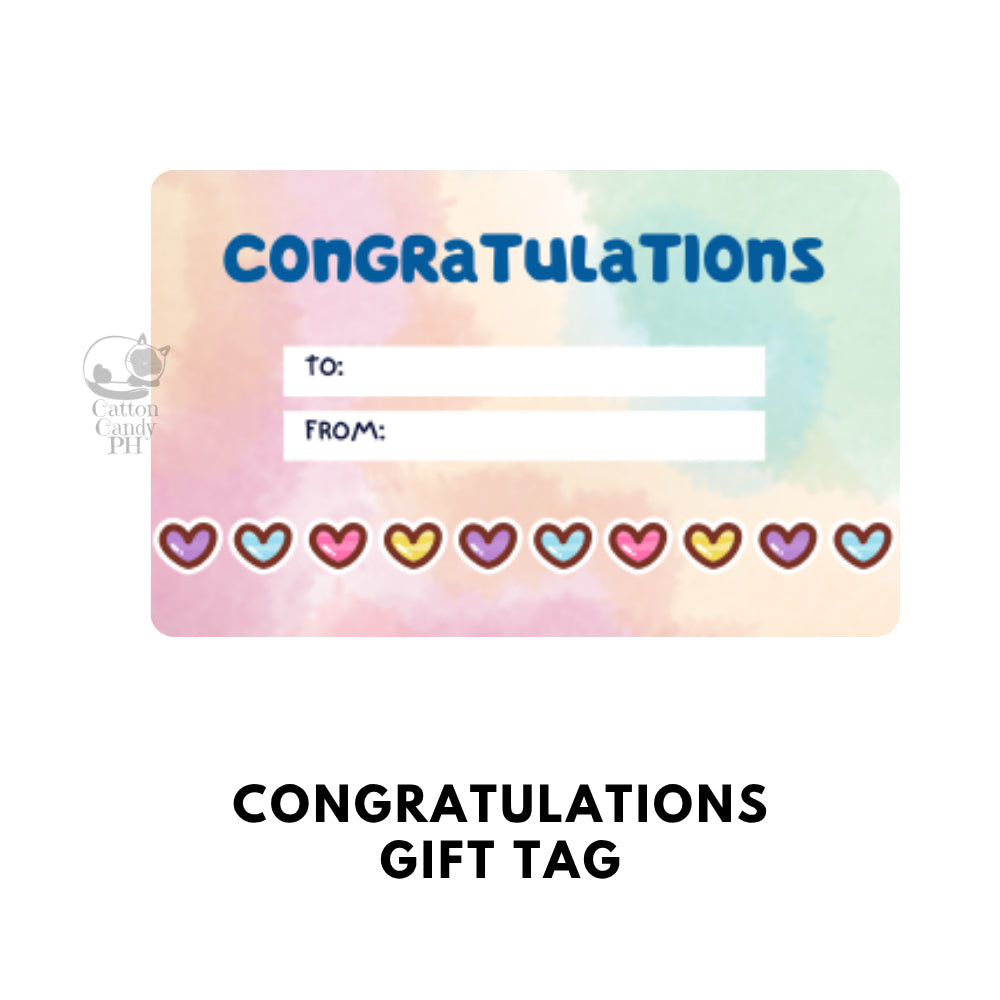 Conratulations Gift Tags | Card 10 pcs per pack