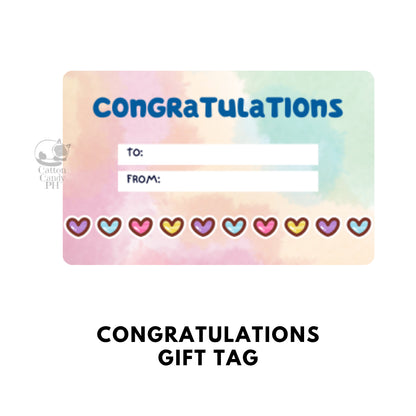 Conratulations Gift Tags | Card 10 pcs per pack
