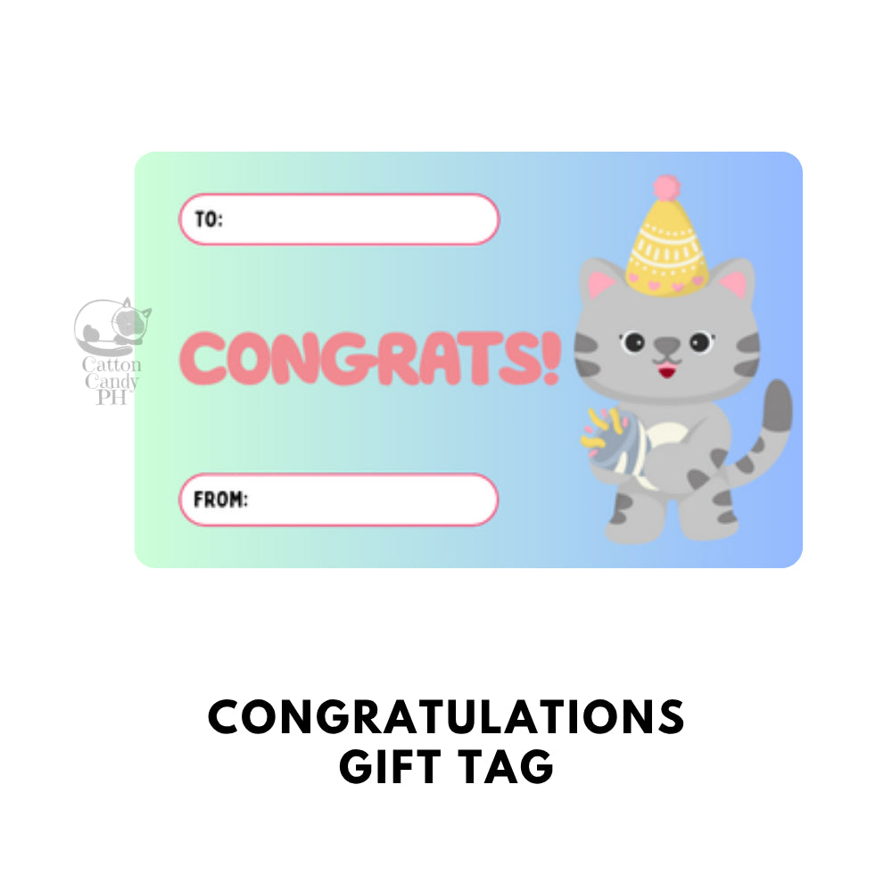Conratulations Gift Tags | Card 10 pcs per pack