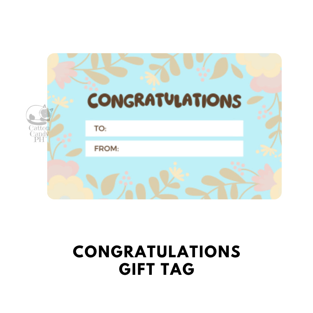 Conratulations Gift Tags | Card 10 pcs per pack