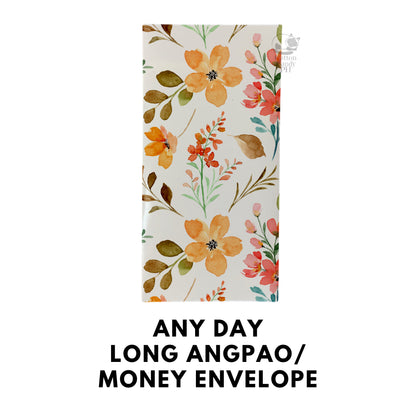 Any Day Long Angpao Money Envelope: Festive Cash Gift Holder