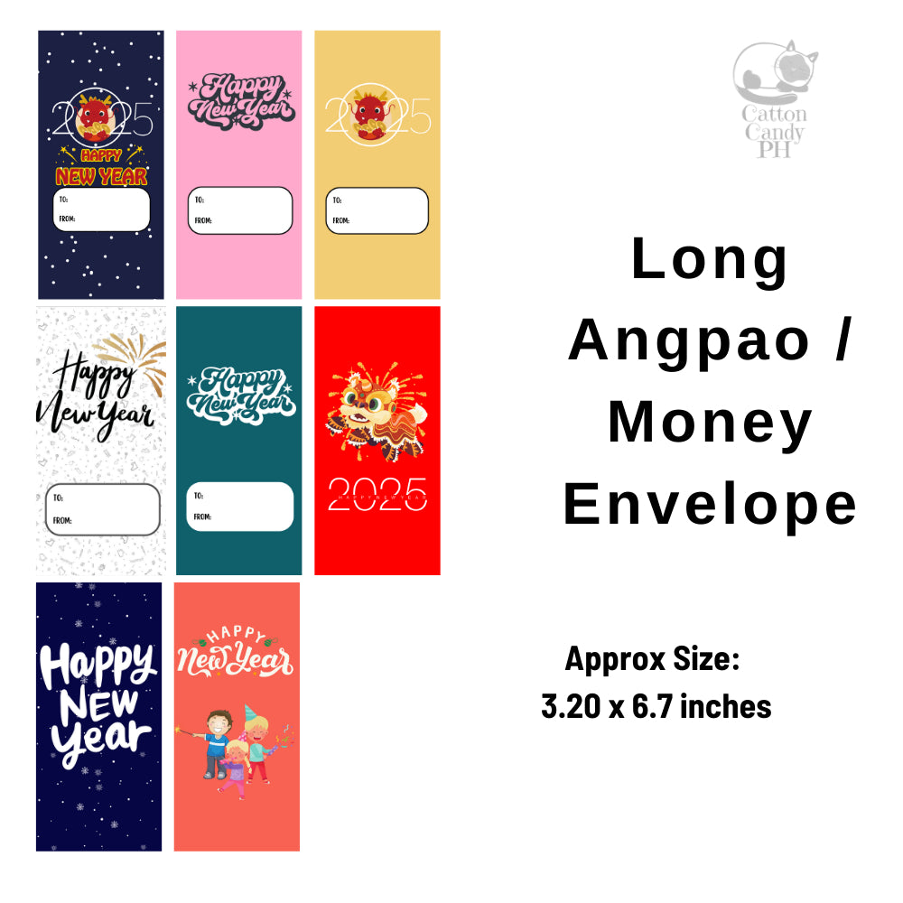 2026 New Year-Themed Long Angpao Money Envelope: Festive Cash Gift Holder for Holiday Giving