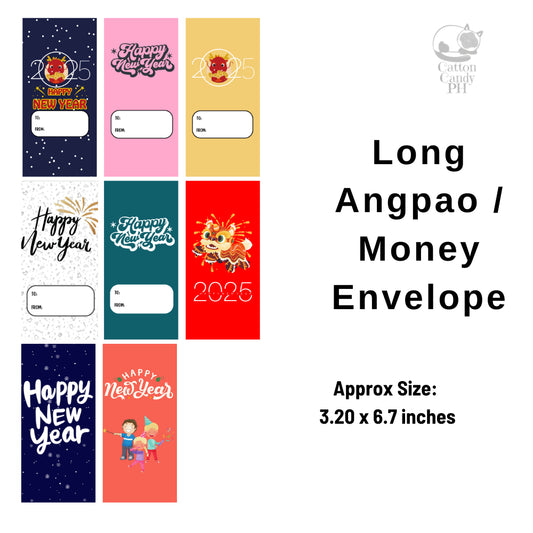 2026 New Year-Themed Long Angpao Money Envelope: Festive Cash Gift Holder for Holiday Giving