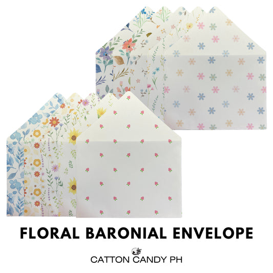 Floral 5x7 Baronial Stationery Envelope Pack of 10