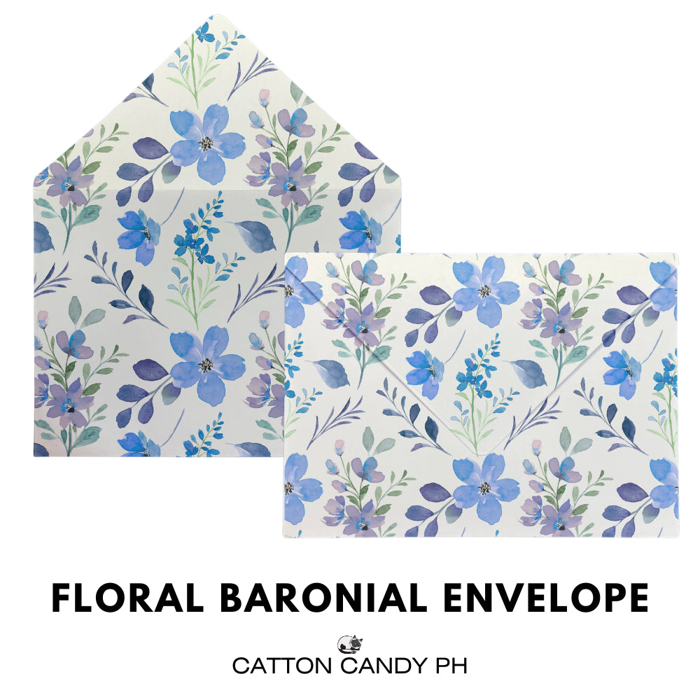Floral 5x7 Baronial Stationery Envelope Pack of 10