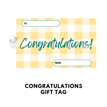 Conratulations Gift Tags | Card 10 pcs per pack