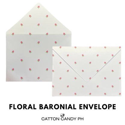 Floral 5x7 Baronial Stationery Envelope Pack of 10