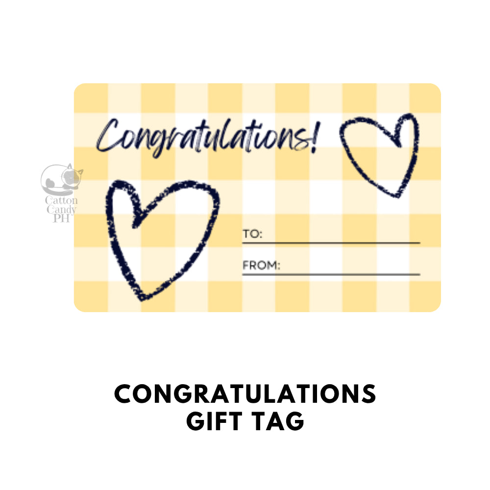 Conratulations Gift Tags | Card 10 pcs per pack
