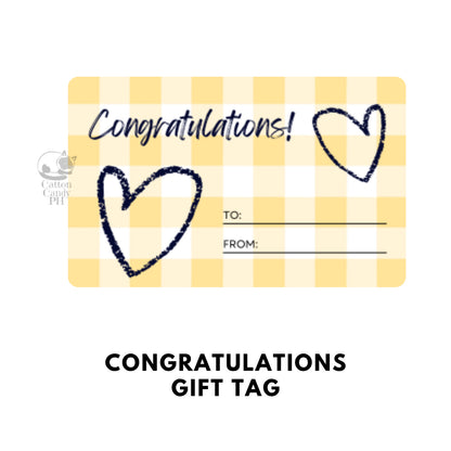 Conratulations Gift Tags | Card 10 pcs per pack