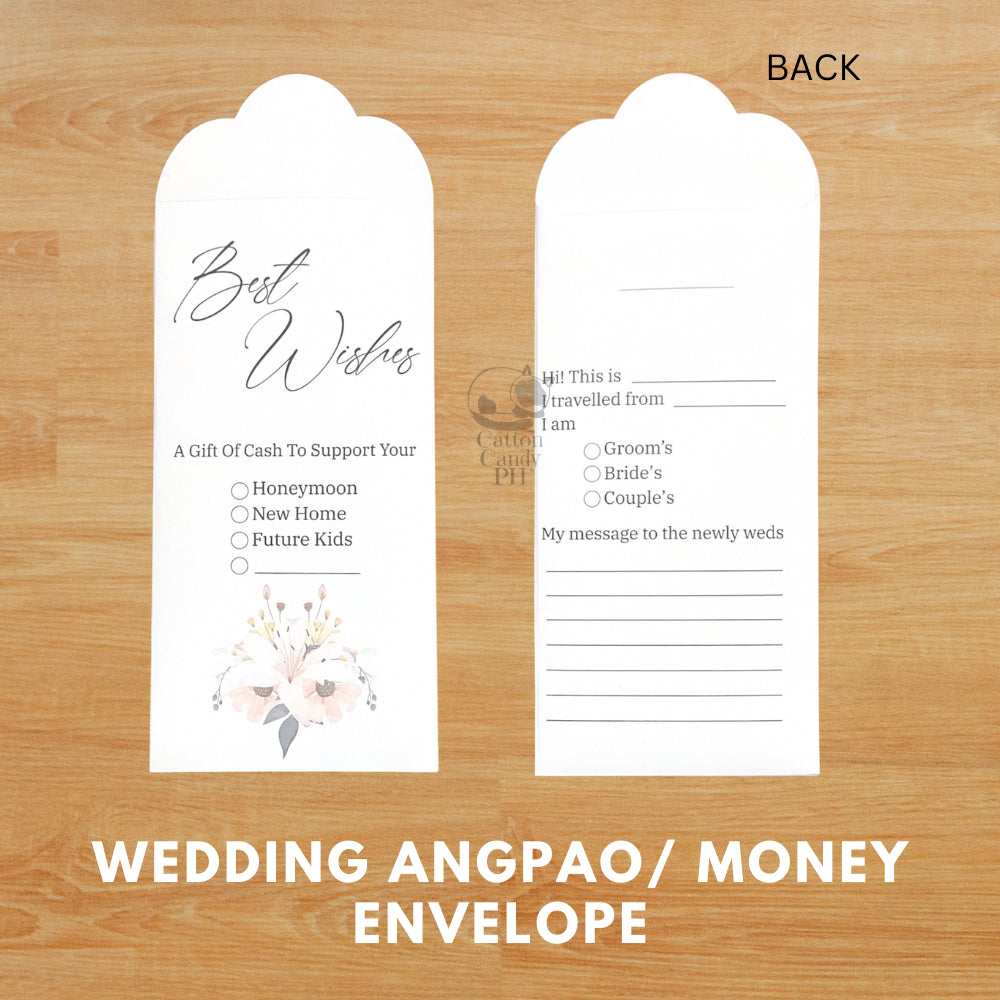Minimalist Wedding Angpao/Money Envelope Pack of 10