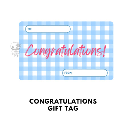 Conratulations Gift Tags | Card 10 pcs per pack