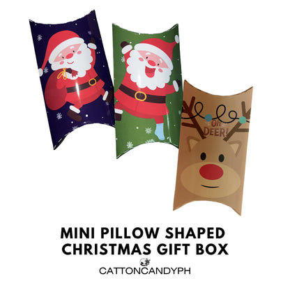 Mini Pillow/Tuna Pie Shaped Gift Box – Christmas Design 6 pcs per pack