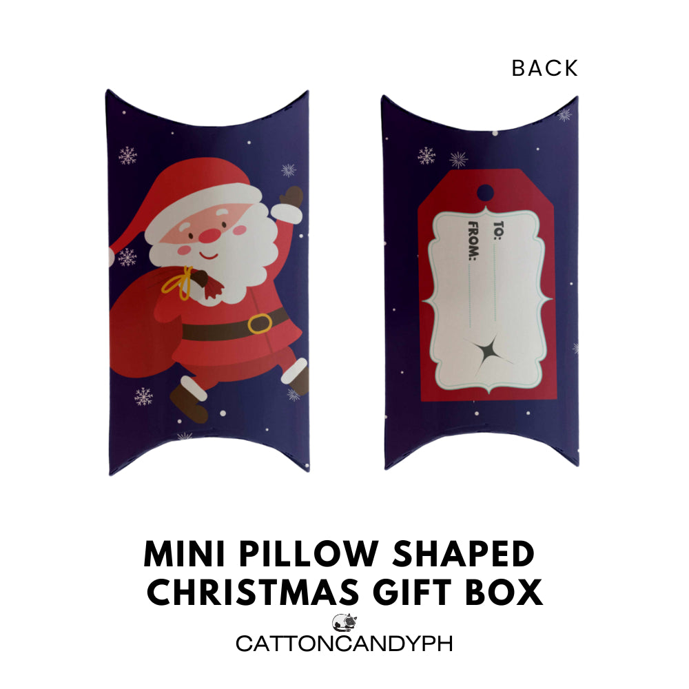 Mini Pillow/Tuna Pie Shaped Gift Box – Christmas Design 6 pcs per pack