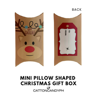 Mini Pillow/Tuna Pie Shaped Gift Box – Christmas Design 6 pcs per pack