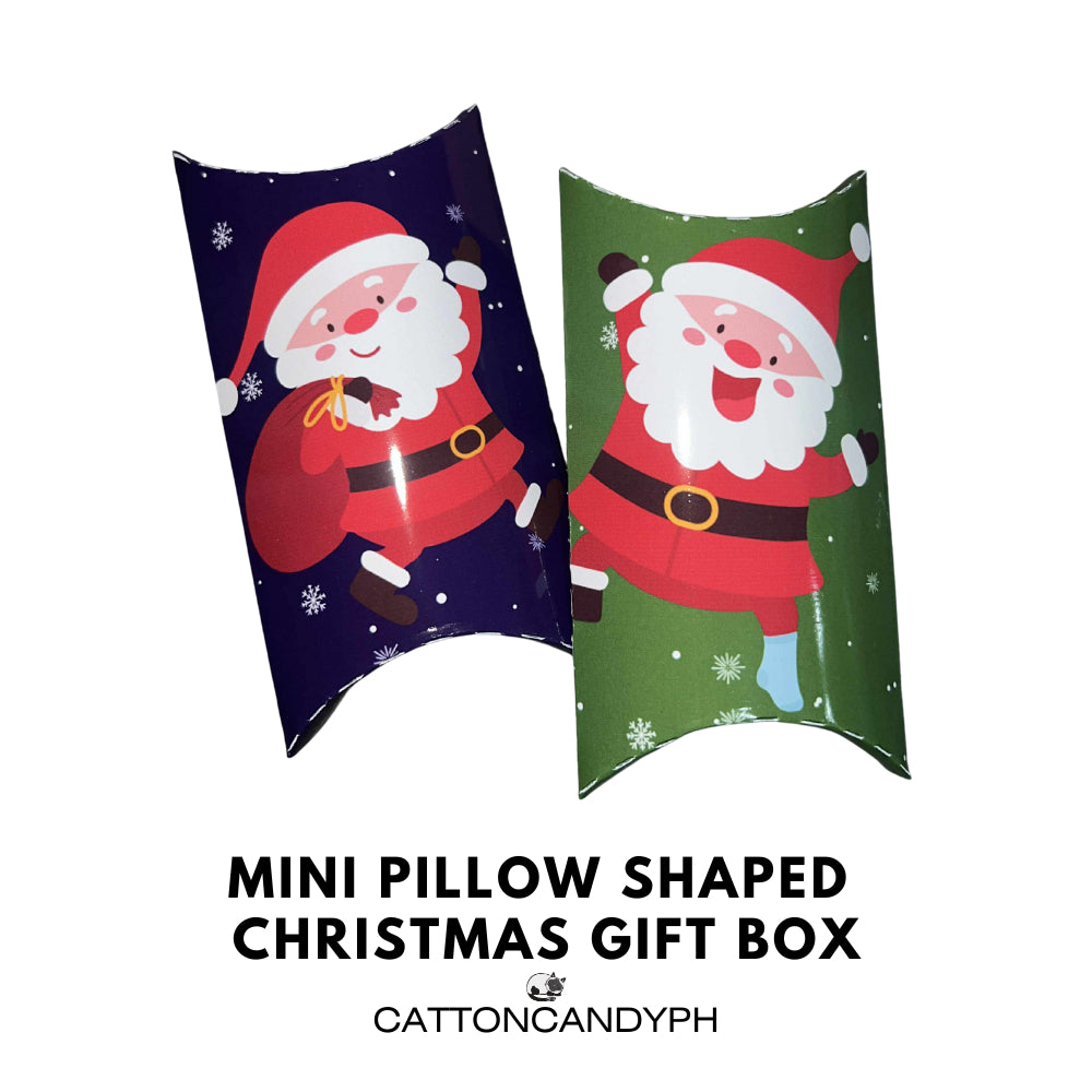 Mini Pillow/Tuna Pie Shaped Gift Box – Christmas Design 6 pcs per pack