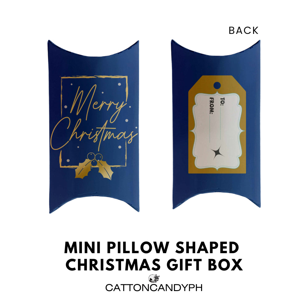 Mini Pillow/Tuna Pie Shaped Gift Box – Christmas Design 6 pcs per pack